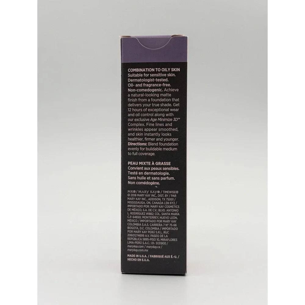 Mary Kay TimeWise Matte 3D Foundation Ivory C 100 Combo to Oily Skin 1oz NIB